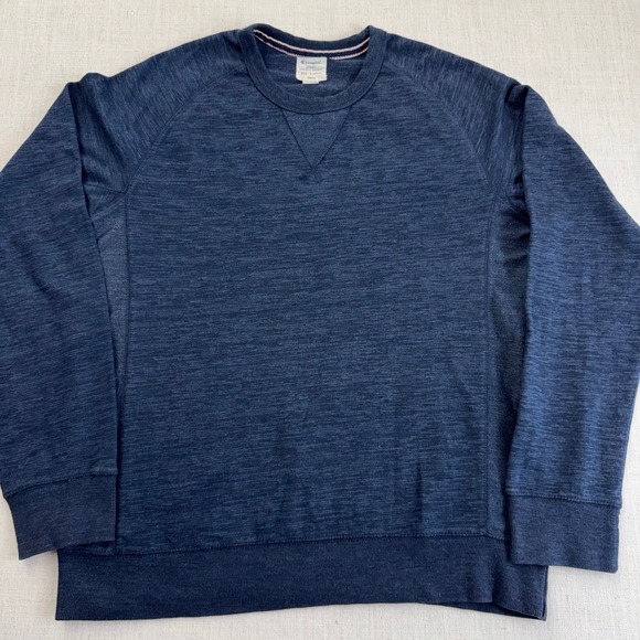 Champion Other - Y2K Champion Mens Crewneck Sweatshirt XL Blue Heather Raglan Athletic Pullover